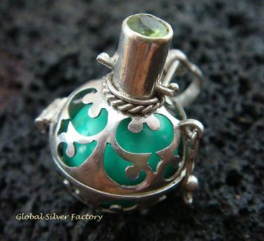 925 Silver Peridot 16mm Harmony Ball HB-292-KT