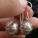 Sterling Silver Chime Ball Earrings 12mm CBE-134-KA