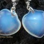925 Silver CZ & Heart Opalite Earrings SJ-209-GSF