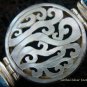 925 Silver Multi Gems & Carved Shell Bracelet SBB-313-KT