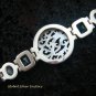 925 Silver Multi Gems & Carved Shell Bracelet SBB-313-KT