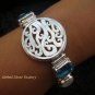 925 Silver Multi Gems & Carved Shell Bracelet SBB-313-KT
