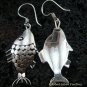 Sterling Silver Fish Earrings SE-102-KA