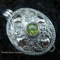 925 Silver & Peridot Locket Pendant LP-170-PS