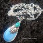 925 Silver Opalite & Turquoise Necklace SJ-215-KT
