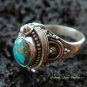925 Sterling Silver Turquoise Locket Ring LR-532-KT