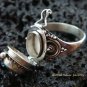 925 Sterling Silver Turquoise Locket Ring LR-532-KT