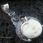 Sterling Silver Three Garnet Goddess Pendant GDP-842-KT