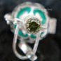 Silver Peridot Komang Design Harmony Ball Pendant HB-226c-KA