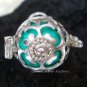 Silver Peridot Komang Design Harmony Ball Pendant HB-226c-KA