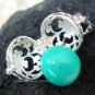 Silver Peridot Komang Design Harmony Ball Pendant HB-226c-KA