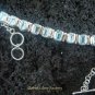 925 Silver & Nine Blue Topaz Bracelet SBB-305-KT