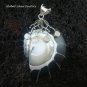 925 Silver White & Black Shell Pendant SP-404-KT