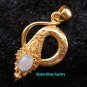 Silver & 22kt Gold Plated Snake Pendant GPP-103-NY
