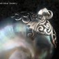 925 Silver Grey Nautilus Shell Pendant SP-403-KT