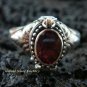 Sterling Silver Garnet Poison Locket Ring LR-156-KT