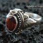 Sterling Silver Garnet Poison Locket Ring LR-156-KT