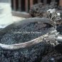 Silver Labradorite Double Snake Head Bangle SBB-205-KA