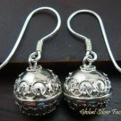 Sterling Silver Balinese Chiming Ball Earrings CBE-129-KT