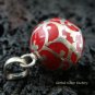 Sterling Silver Red Chime Ball Pendant 12mm CH-245-KT