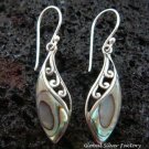 Sterling Silver Paua Shell Earrings ER-428-NY