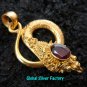 Silver & 22kt Gold Plated Snake Pendant GPP-102-NY