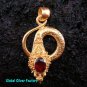 Silver & 22kt Gold Plated Snake Pendant GPP-102-NY