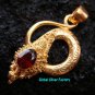 Silver & 22kt Gold Plated Snake Pendant GPP-102-NY