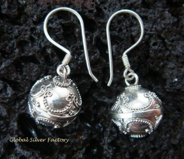 925 Silver Chime Ball Earrings CBE-151-KT