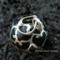 Silver Filigree Black Chime Ball Pendant CH-109-KT