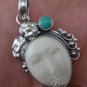 Sterling Silver Turquoise Goddess Pendant GDP-479-NY