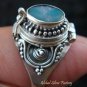Silver Australian Opal Locket Ring LR-311-KT