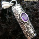 Silver & Amethyst Essential Oil Pendant PP-246-KT