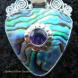 Sterling Silver Paua Shell Goddess Pendant GDP-917-PS