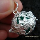 925 Silver 19MM Frangipani Harmony Ball HB-297-PS
