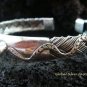 Sterling Silver & Blue Topaz Snake Bangle SBB-326-PS