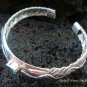 Sterling Silver & Blue Topaz Snake Bangle SBB-326-PS