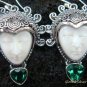 Sterling Silver & Green Quartz Goddess Earrings GDE-907-PS