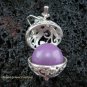 925 Silver & Amethyst 18MM Harmony Ball Pendant HB-295-KT