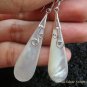 Sterling Silver Long MOP Shell Earrings ER-508-KT