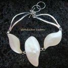 Sterling Silver White Shell Bracelet SBB-322-KT