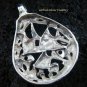 925 Silver Three Fish & Mixed Gems Pendant SP-418-KT