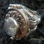 Silver & Moonstone Locket Ring LR-547-KT