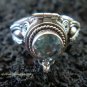 Silver & Topaz Poison Locket Ring LR-533-KT