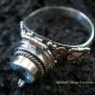 Silver & Topaz Poison Locket Ring LR-533-KT