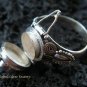 Silver & Topaz Poison Locket Ring LR-533-KT