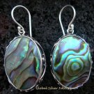 925 Silver Oval Paua Shell Designer Earrings ER-502-KT