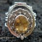 Silver & Citrine Locket Ring LR-546-KT