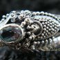 Sterling Silver & Blue Topaz Snake Ring RI-216-KA