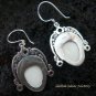 Sterling Silver Garnet Goddess Earrings GDE-910-KA
